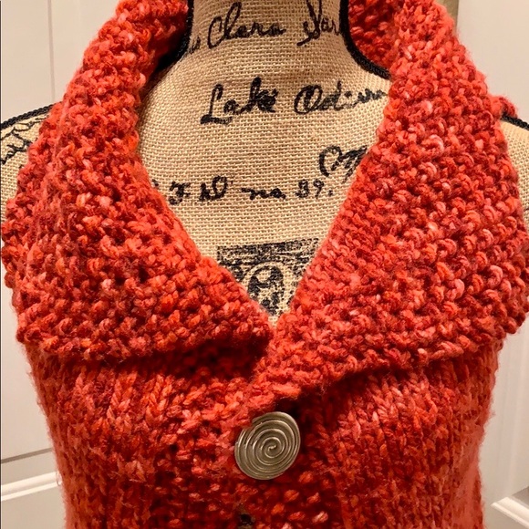 Hand Knitted Chunky Sweater Vest - Picture 2 of 5